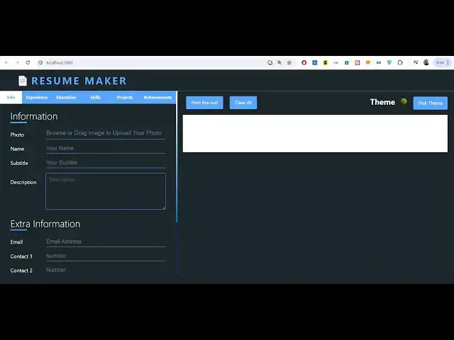 Video thumbnail for Build a React.js jsPDF Job Resume PDF Editor in Browser With Live Preview Using Html2Canvas in JSX
