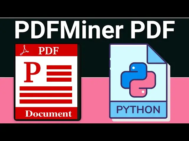 Video thumbnail for Python 3 PDFMiner Library Example to Extract Text From PDF Document and Save it inside TXT File