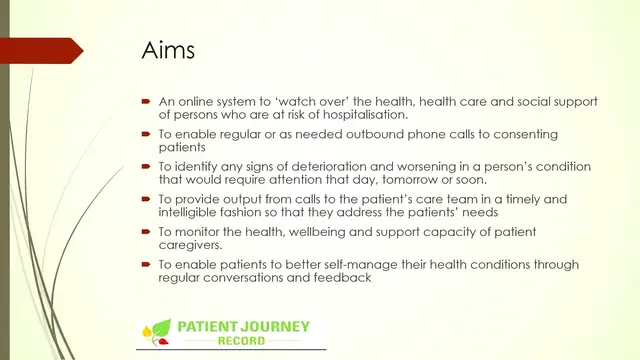 Video thumbnail for PaJR - The Patient Journey Record System