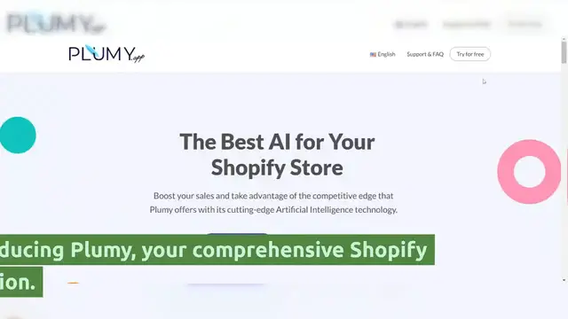 Video thumbnail for Boost Your Sales with Plumy Ai and Skyrocket Your Shopify Store