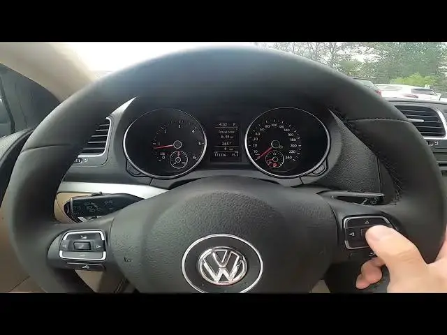 'Video thumbnail for How to Find Travel Time on Speedometer of Volkswagen Golf VI ( 2008 - 2016 ) | Check Trip Time'