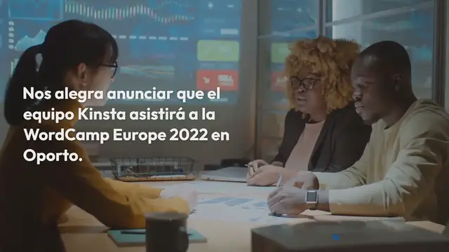 Video thumbnail for Kinsta en la WordCamp Europe 2022 en Oporto
