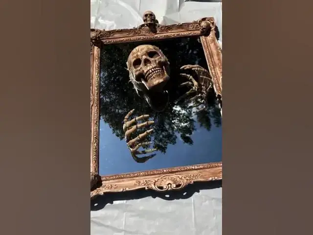 Video thumbnail for Which Haunted Skeleton Mirror is the Scariest? #halloween #diy