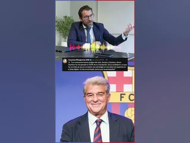 Video thumbnail for 🗣"EL BARÇA NECESITA QUE BARÇA STUDIOS SEA UN NEGOCIO REAL"