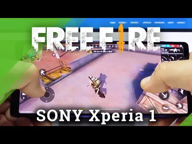 'Video thumbnail for Garena Free Fire Quality Checkup on Sony Xperia 1 – Gameplay'