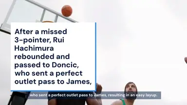 'Video thumbnail for Luka, LeBron and the most dangerous 60-foot passes in the game'