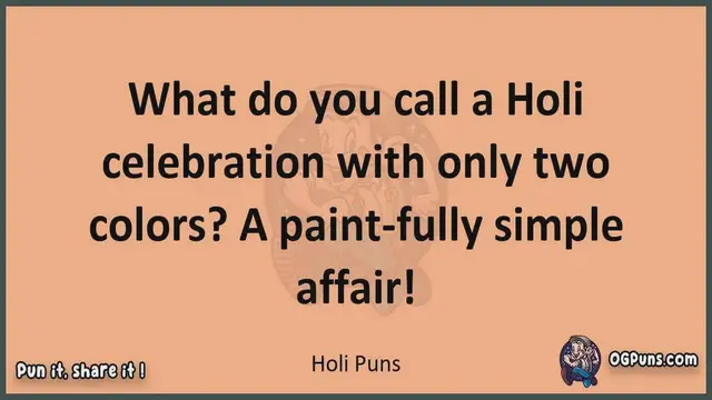 Video thumbnail for Holi - Jokes, Puns, Wordplays, and Laughter