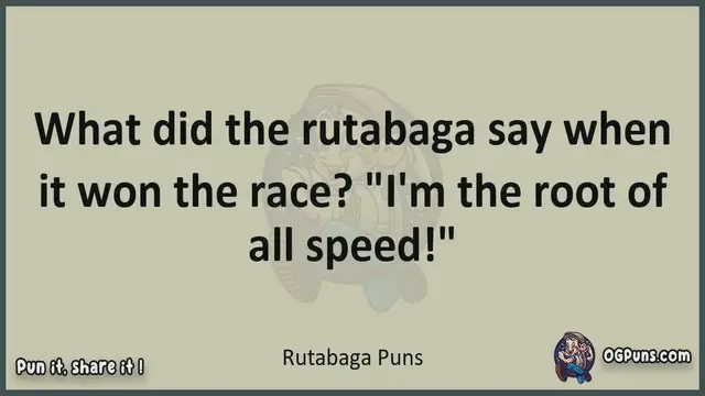 Video thumbnail for Rutabaga - Jokes, Puns, Wordplays, and Laughter