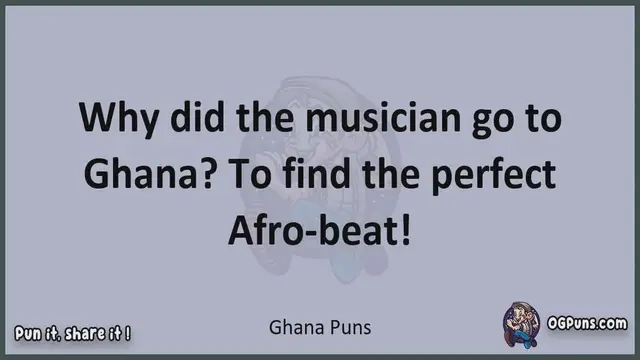 Video thumbnail for Ghana - Jokes, Puns, Wordplays, and Laughter