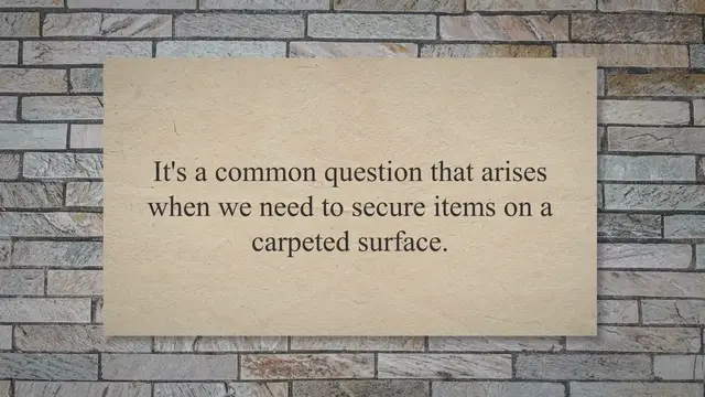 'Video thumbnail for Does Velcro Stick to Carpet? Explained'