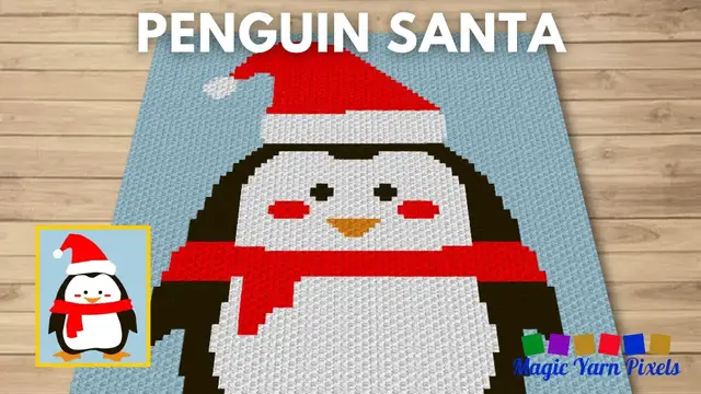 Video thumbnail for FREE GRAPH Penguin Santa C2C & Tapestry Crochet Pattern | Magic Yarn Pixels