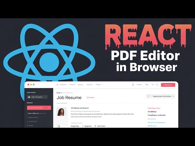 Video thumbnail for Build a React.js jsPDF Job Resume PDF Editor in Browser With Live Preview Using Html2Canvas in JSX
