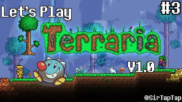 Video thumbnail for Let's Play Terraria Part 3 | Caves & Caverns