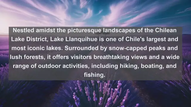 Video thumbnail for Unveiling Chile's Natural Wonders: Top 10 Famous Lakes You Can't Miss