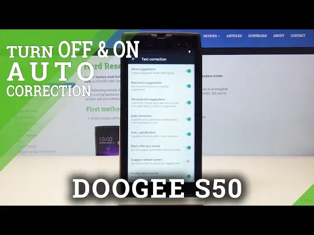 Video thumbnail for How to Enable Auto Correction in Doogee S50 - Text-replacement Feature