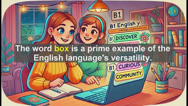 Video thumbnail for 2500 Must Know CEFR B1 Vocabulary - Understanding the Word 'Box': Meanings, Uses, and Common Mistakes