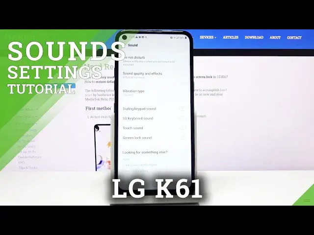 Video thumbnail for How to Disable/Enable Touch Sounds in LG K61 - Activate Beeping Tones