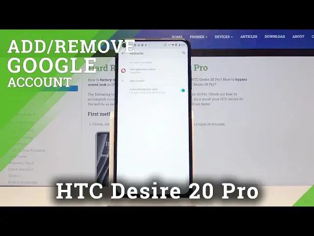 'Video thumbnail for How to Add Google Account in HTC Desire 20 Pro – Remove Google Account'