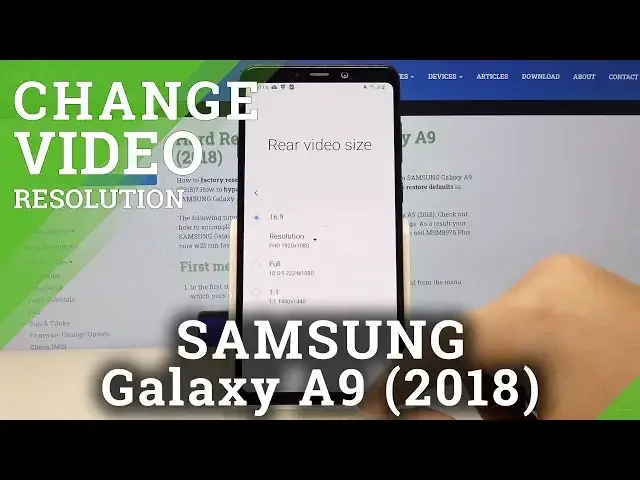 'Video thumbnail for How to Change Video Size in SAMSUNG Galaxy A9 2018 – Select Video Resolution'