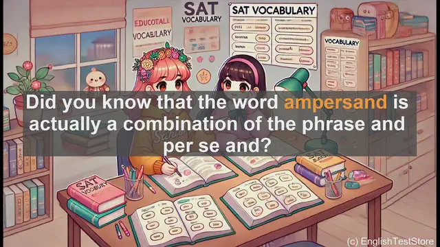 Video thumbnail for 5000 Must Know SAT Vocabulary - Ampersand: The Symbol with a Surprising History