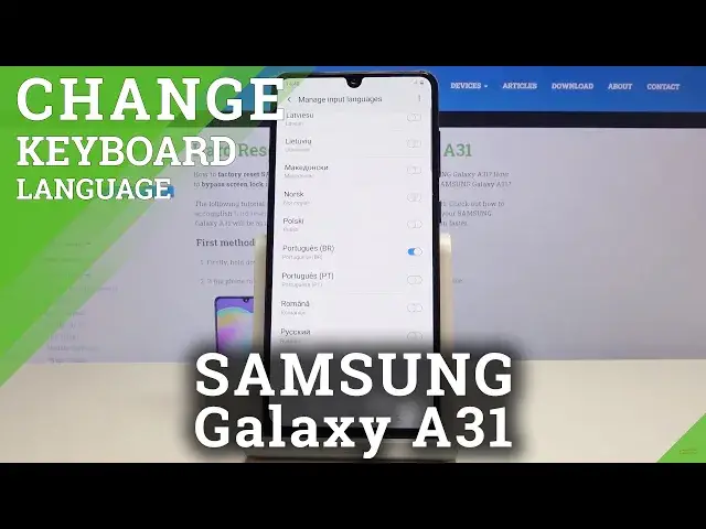 'Video thumbnail for How to Change Keyboard Dictionary in SAMSUNG Galaxy A31 - Keyboard Settings'