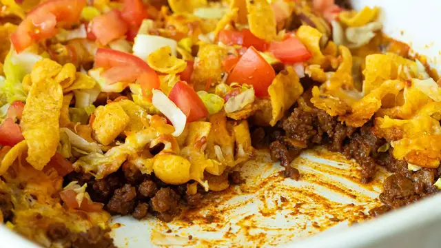 Video thumbnail for Walking Taco Casserole