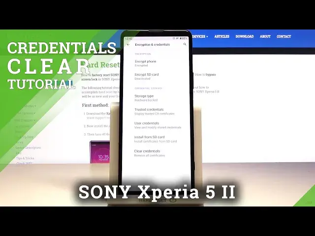 'Video thumbnail for How to Clear Credentials in SONY Xperia 5 II – Remove All Credentials'