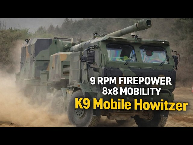 Video thumbnail for Discover South Korea K9MH Mobile Howitzer New Generation Artillery System