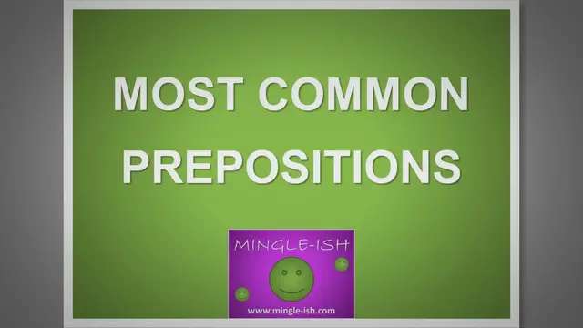 Video thumbnail for 50 Most Common Prepositions in English: Grammar Tips and Examples