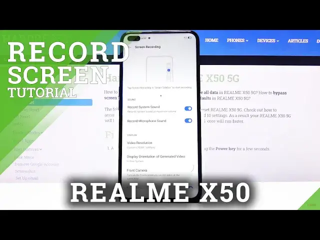 'Video thumbnail for How to Record Screen in REALME X50 – Record Screen Actions'