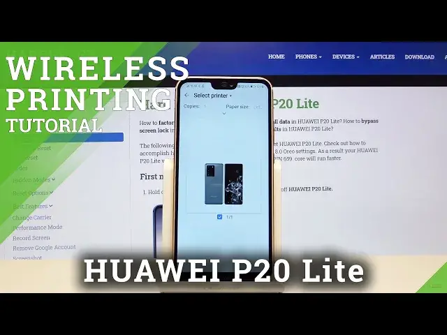 'Video thumbnail for How to Connect Printer to HUAWEI P20 Lite – Activate Printer'