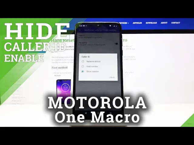 'Video thumbnail for How to Manage ID Caller in MOTOROLA One Macro – Hide or Show ID Caller'