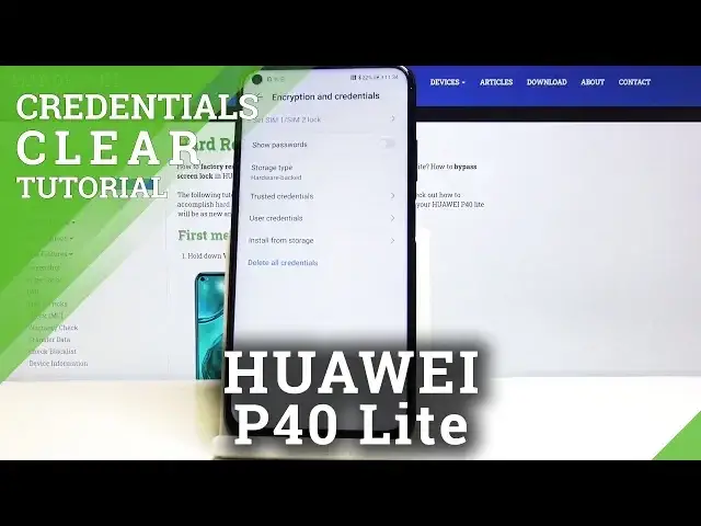 'Video thumbnail for How to Clear Credentials in HUAWEI P40 Lite – Clear Licenses'