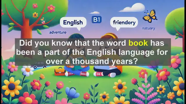 Video thumbnail for 2500 Must Know CEFR B1 Vocabulary - The Word 'Book': More Than Just Pages and Covers