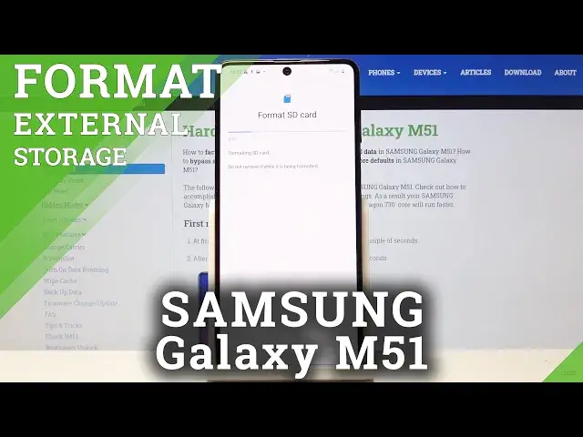 'Video thumbnail for How to Format SD Card in SAMSUNG Galaxy M51 – Memory Card'