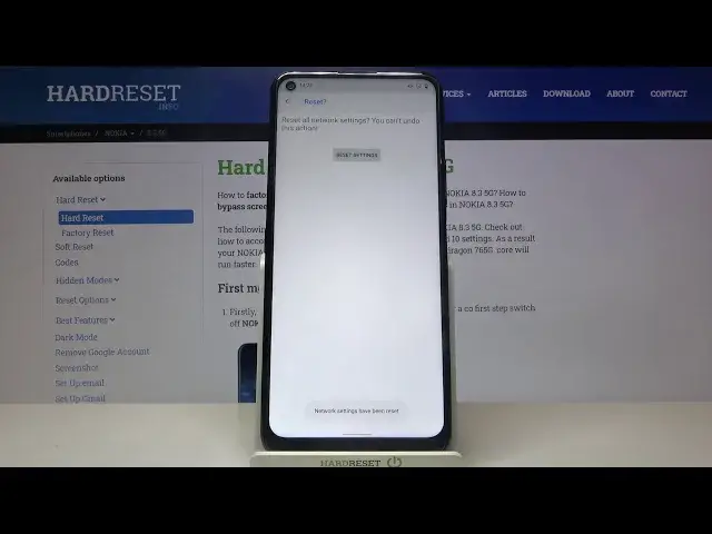 'Video thumbnail for How to Reset Network Settings in NOKIA 8.3 – Restore Network Configuration'