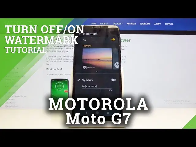 'Video thumbnail for How to Manage Camera Watermark in MOTOROLA Moto G7 Power – Watermark'