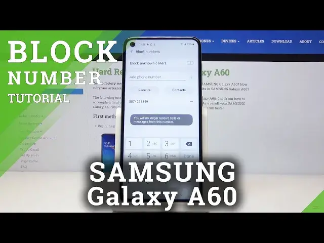 Video thumbnail for How to Block Number in SAMSUNG Galaxy A60 – Create Blacklist