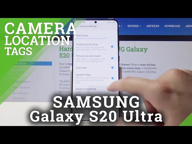Video thumbnail for How to Set Up Camera Location Tags in SAMSUNG Galaxy S20 Ultra – Location Settings