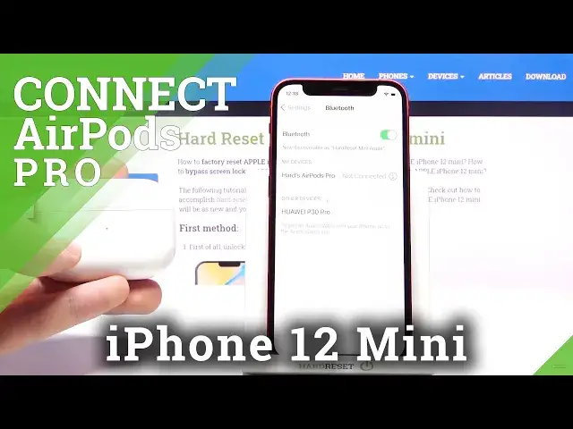 'Video thumbnail for How to Disconnect iPhone 12 Mini with AirPods Pro – Turn Off Wireless Connection'