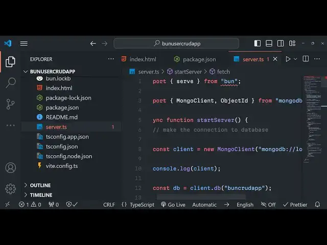 Video thumbnail for Build a Full Stack User CRUD Web App in Bun.js & React.js With MongoDB Database in TypeScript