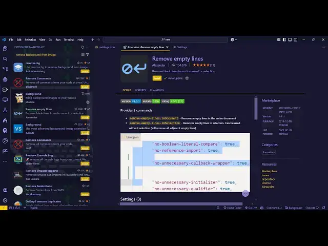 Video thumbnail for This VSCode Extension Removes All the Empty Lines From Your Source Code Automatically
