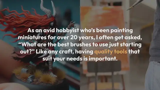Video thumbnail for Beginner Brush Tips for Miniatures