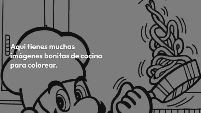 Video thumbnail for Cocina para colorear