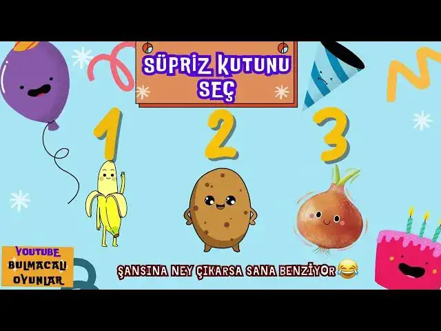 'Video thumbnail for Sürpriz Kutunu Seç Şansına Ney Çıkarsa | BULMACALI OYUNLAR #bulmacaoyunları #kutuoyunları #oyunlar'