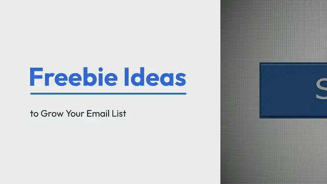 Video thumbnail for  60+ Opt-In Freebie Ideas to Grow Your Email List