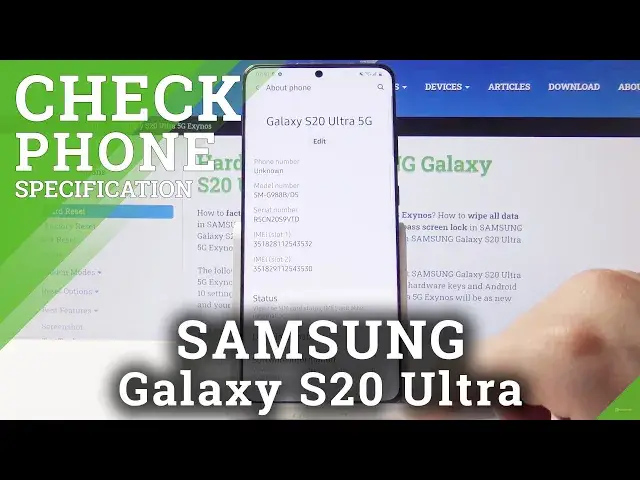 'Video thumbnail for How to Check Phone Specification in SAMSUNG Galaxy S20 Ultra - Check Phone Information'
