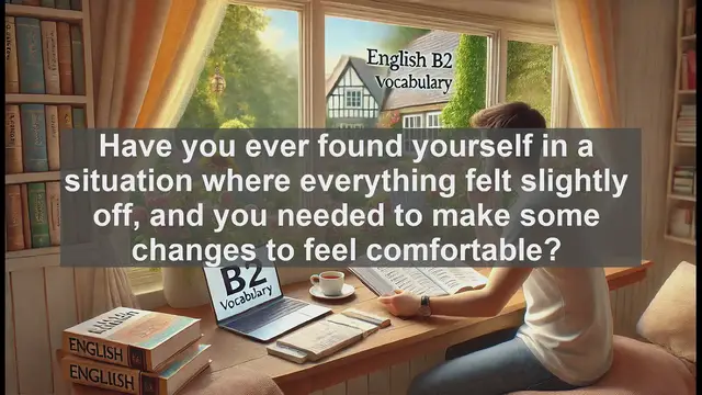 Video thumbnail for 1500 Must Know CEFR B2 Vocabulary - Understanding the Word 'Adjust': Meaning, Usage, and Common Mistakes