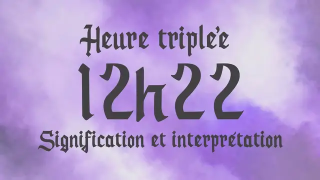 Video thumbnail for 🌸 HEURE TRIPLEE 12h22 - Signification et Interprétation angélique