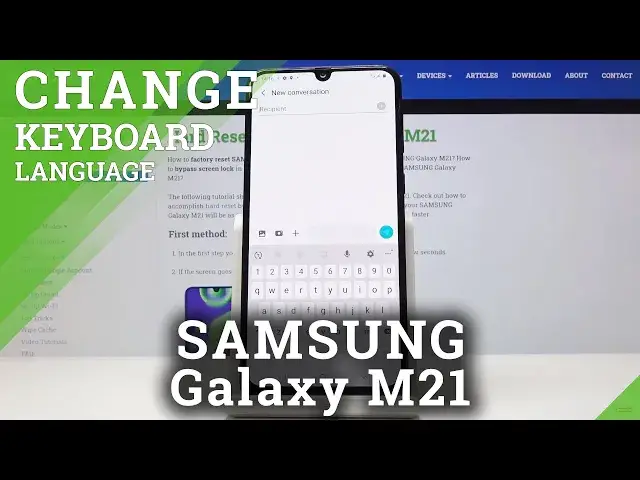 'Video thumbnail for How to Change Keyboard Language in Samsung Galaxy M21 – Open Keyboard Settings'